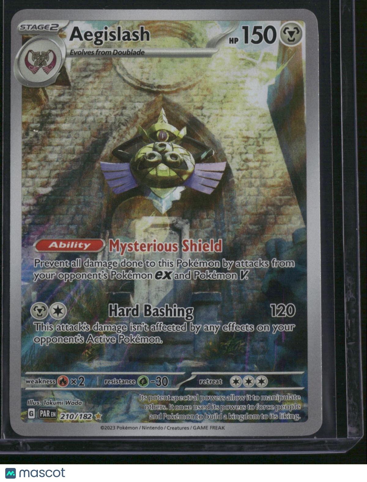 2023 Paradox Rift Aegislash Holo Secret Rare #210/182