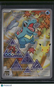2026 Mega Evolution Totodile Holo Black Star Promo FA #MEP EN 048