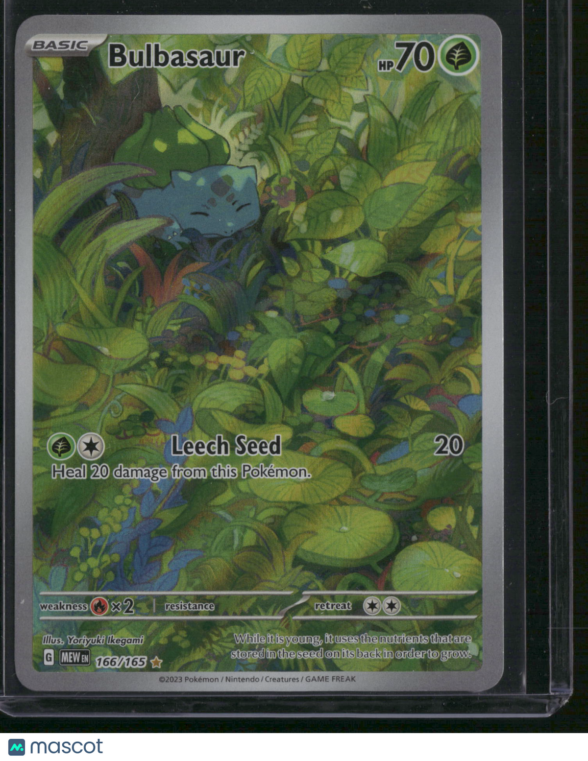 2023 Scarlet & Violet 151 Bulbasaur Holo Secret Rare #166/165