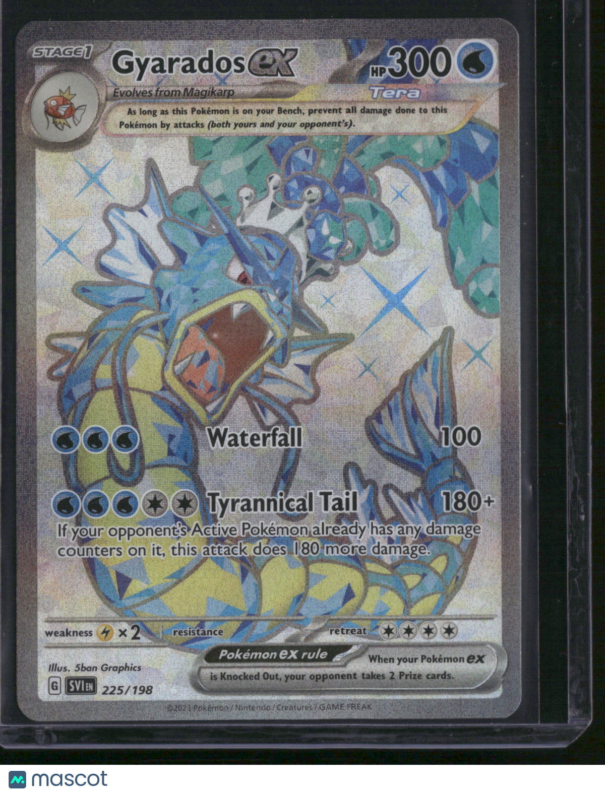 2023 Scarlet & Violet Gyarados EX Holo Secret Rare FA #225/198