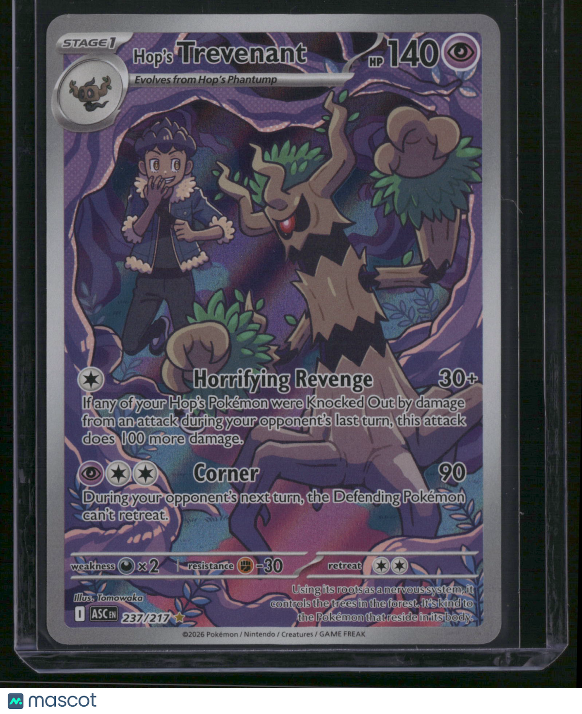 2026 Mega Evolution – Ascended Heroes Hop's Trevenant Holo Secret Rare #237/217