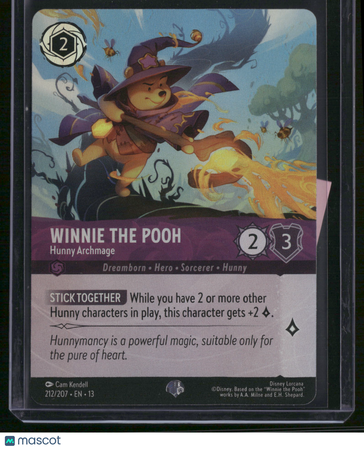 2024 Disney Lorcana Into the Inklands Winnie the Pooh Foil Enchanted Rare Secret Rare