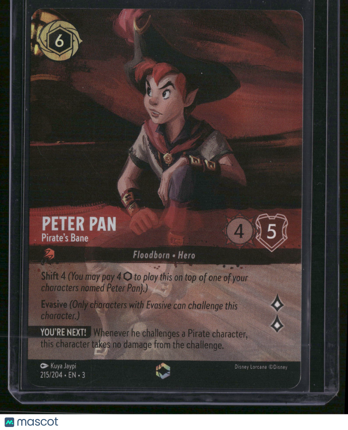 Into the Inklands Peter Pan Foil Secret Rare Alternative Art Enchanted