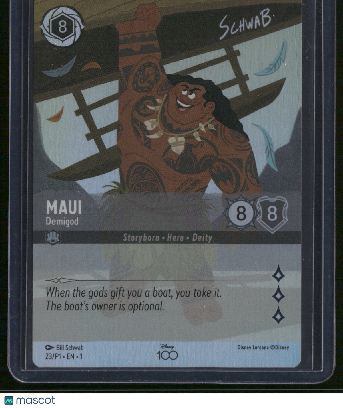 2023 Disney Lorcana Disney 100 Maui Disney 100 Collector's Edition Promo