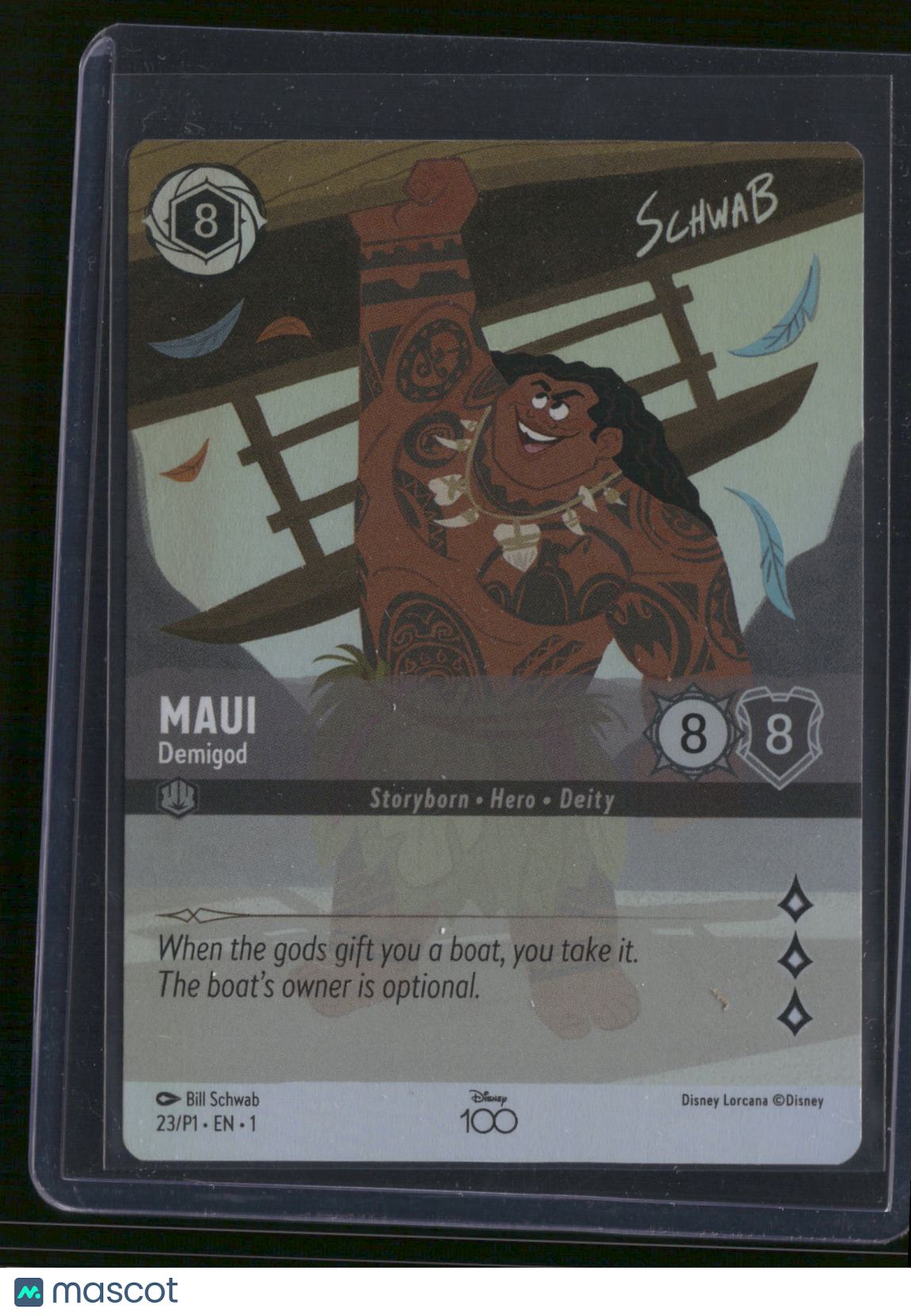 2023 Disney Lorcana Disney 100 Promo Maui Disney 100 Promo