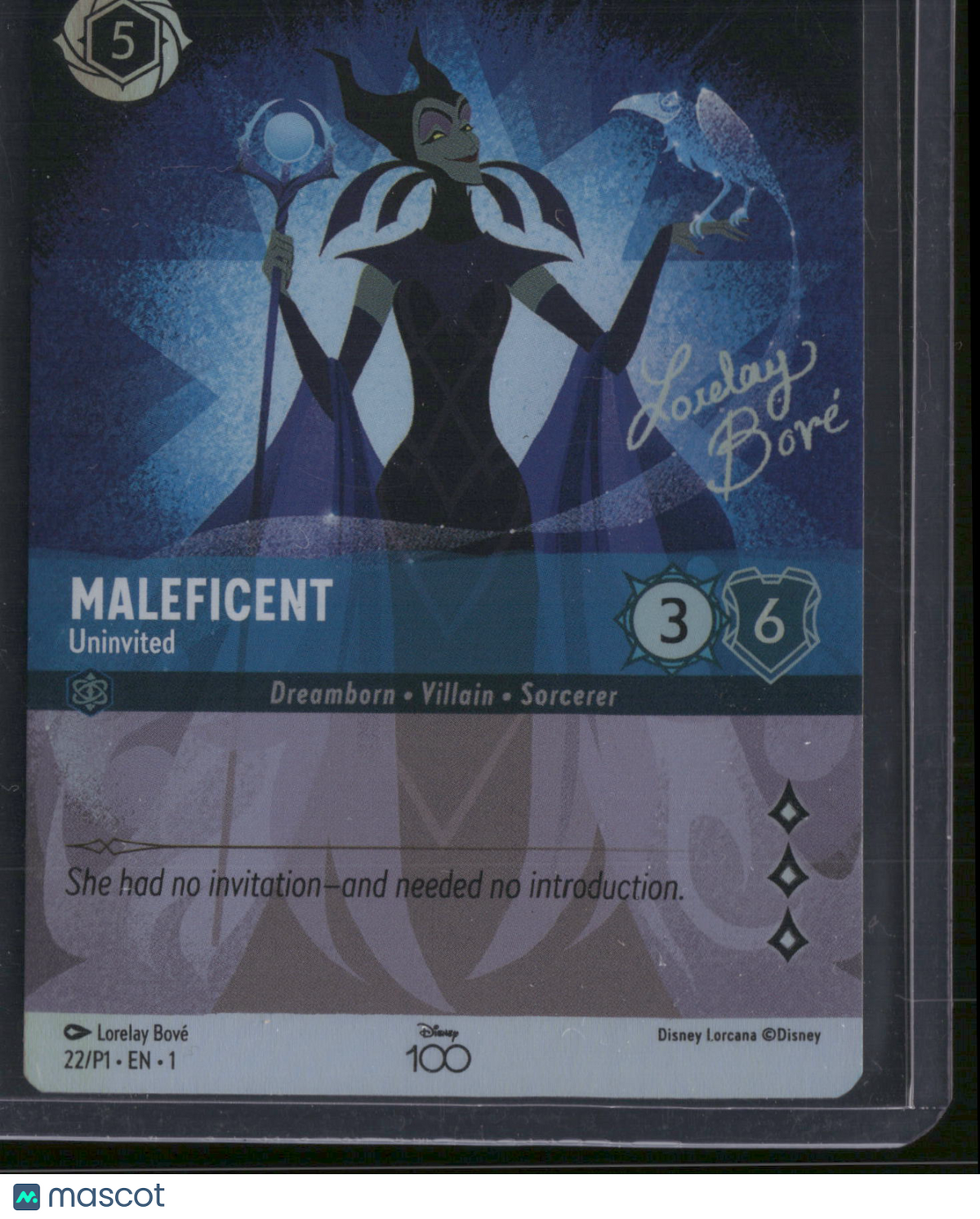 Disney Lorcana Disney 100 Promo Maleficent Disney 100 Collector's Edition Promo