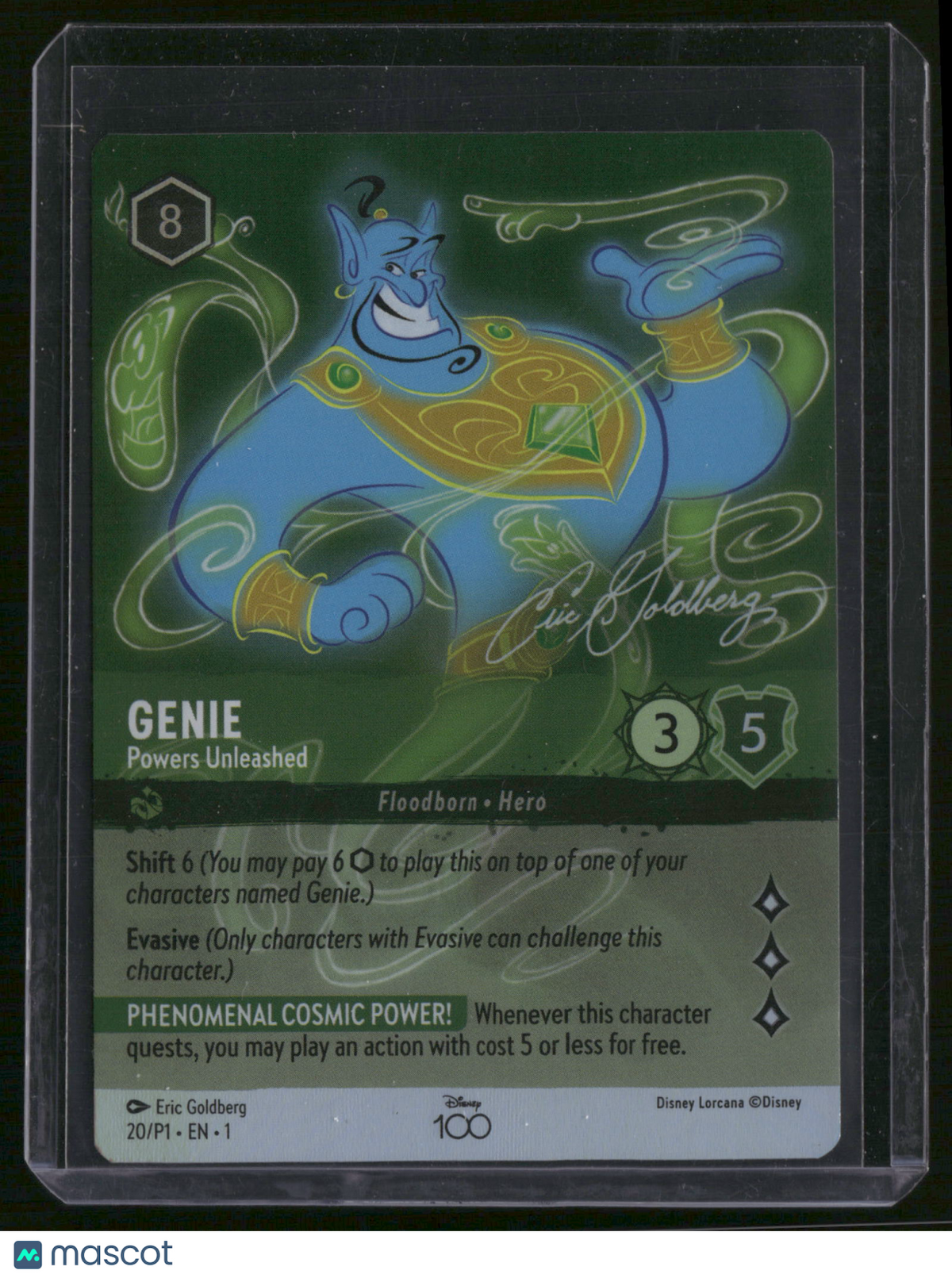 Disney Lorcana Disney 100 Promo Genie Foil Disney 100 Collector's Edition Promo