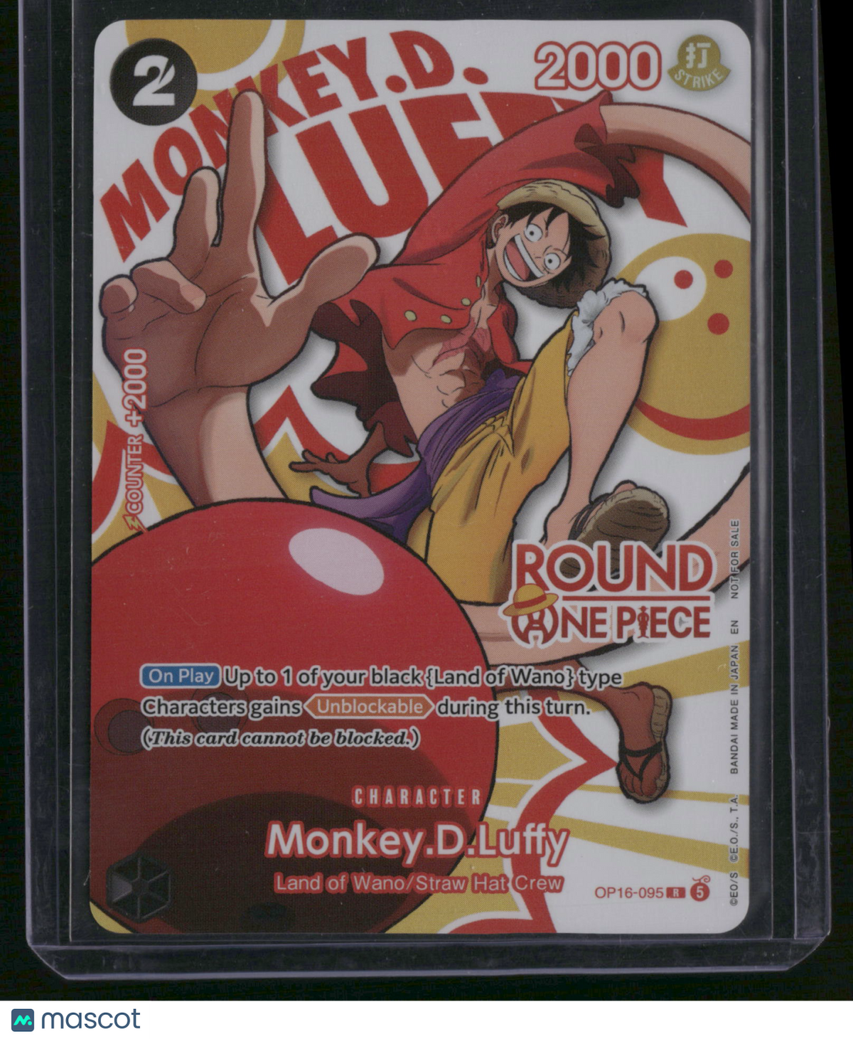 One Piece Card Game Promos Monkey.D.Luffy Round 1 Promo Promo