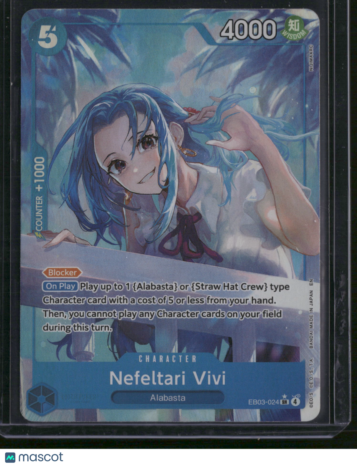 2024 One Piece Card Game Extra Booster Memorial Collection Nefeltari Vivi Alternative Art