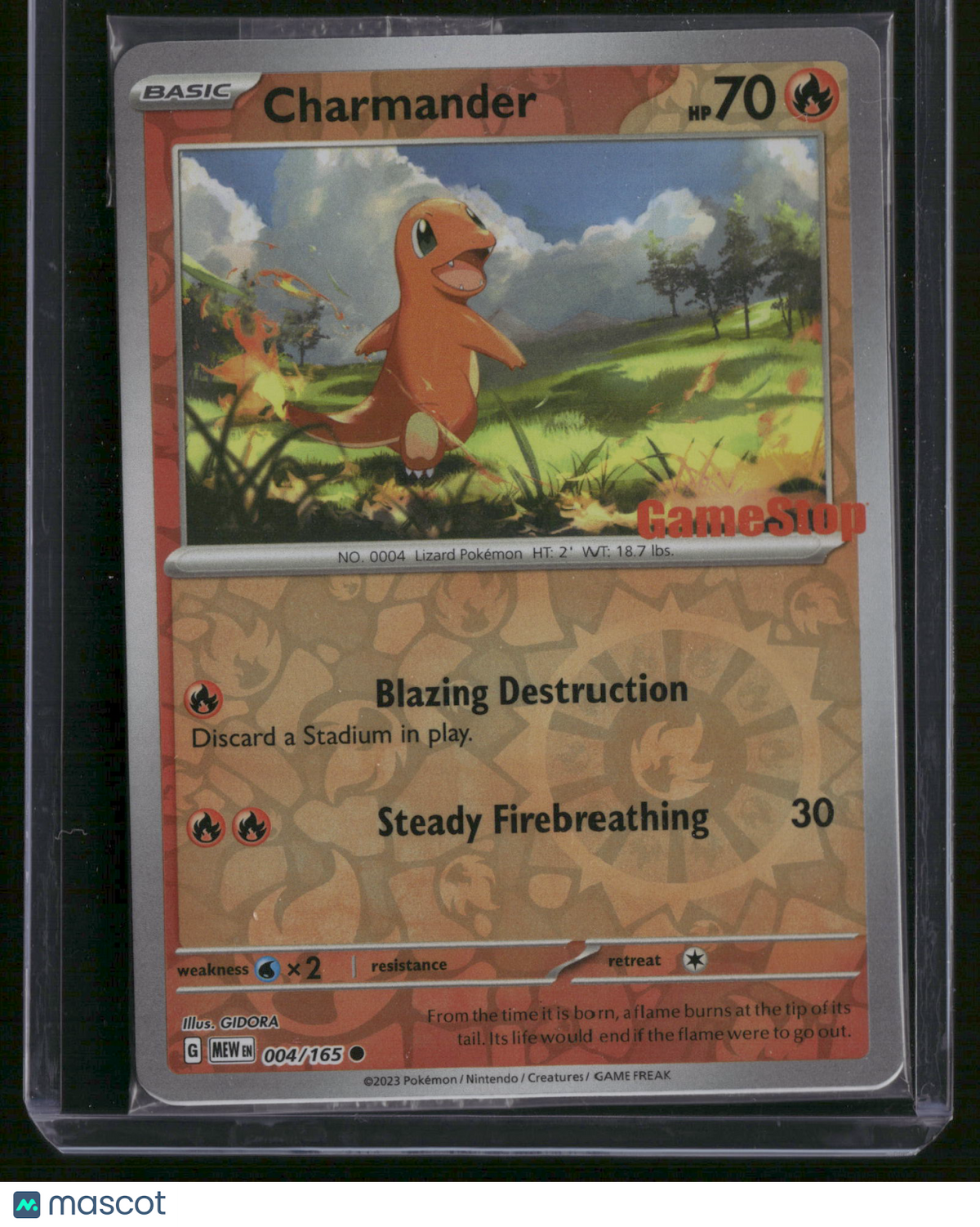 2023 Scarlet & Violet 151 Charmander Reverse Holo #4/165