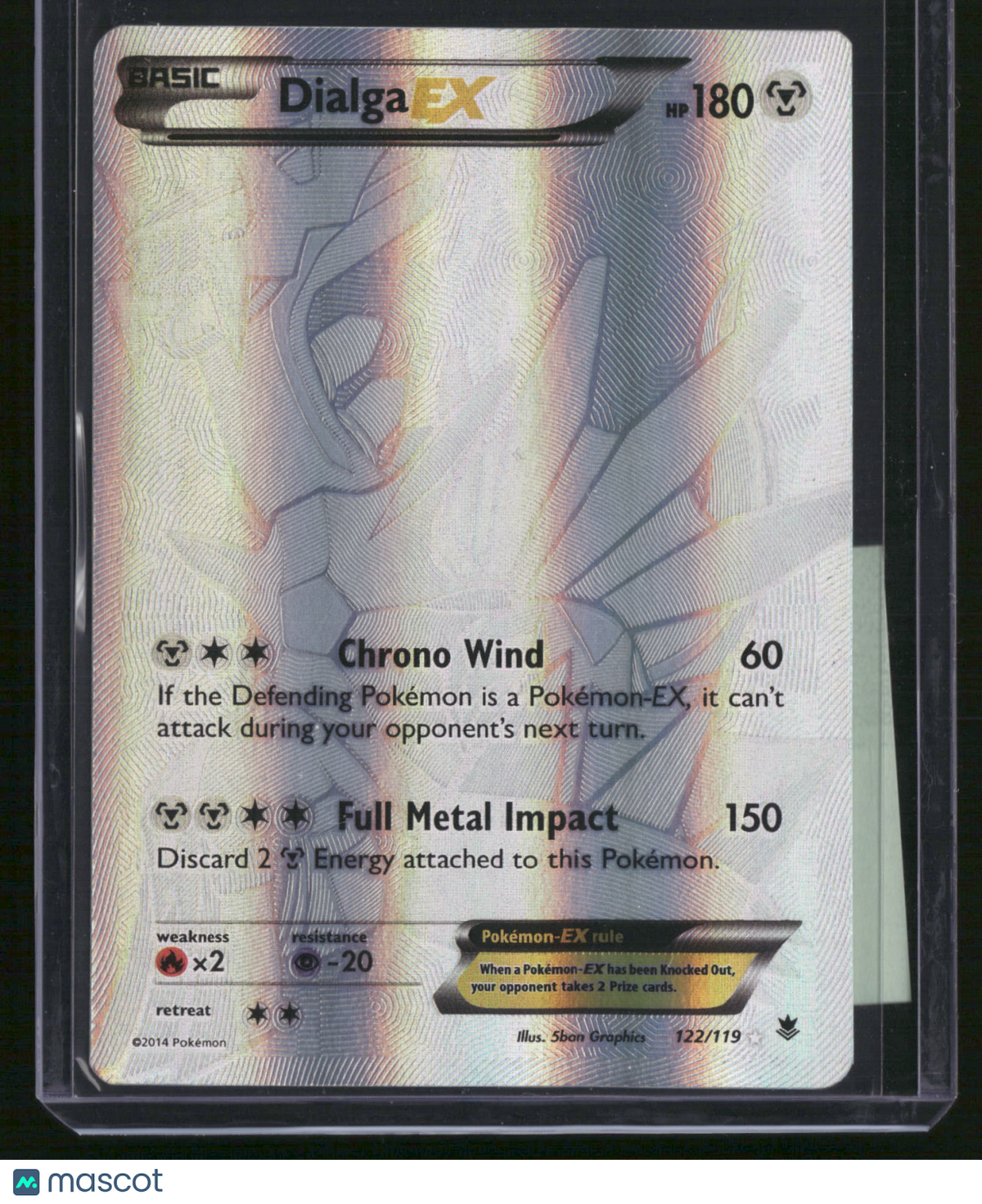 2014 Phantom Forces Dialga EX Holo Secret Rare SR FA #122/119