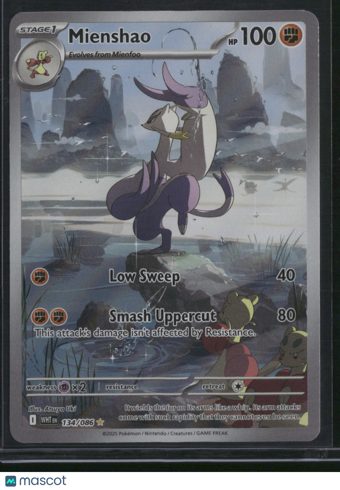 2025 White Flare Mienshao Holo Secret Rare #134/86