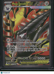 2026 Pitch Black Mega Excadrill EX Holo Secret Rare FA #103/84