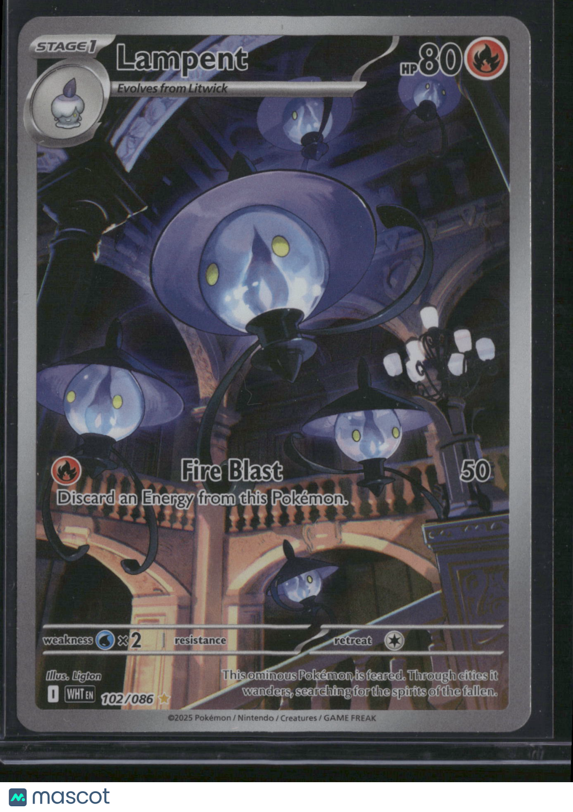 2025 White Flare Lampent Holo Secret Rare #102/86
