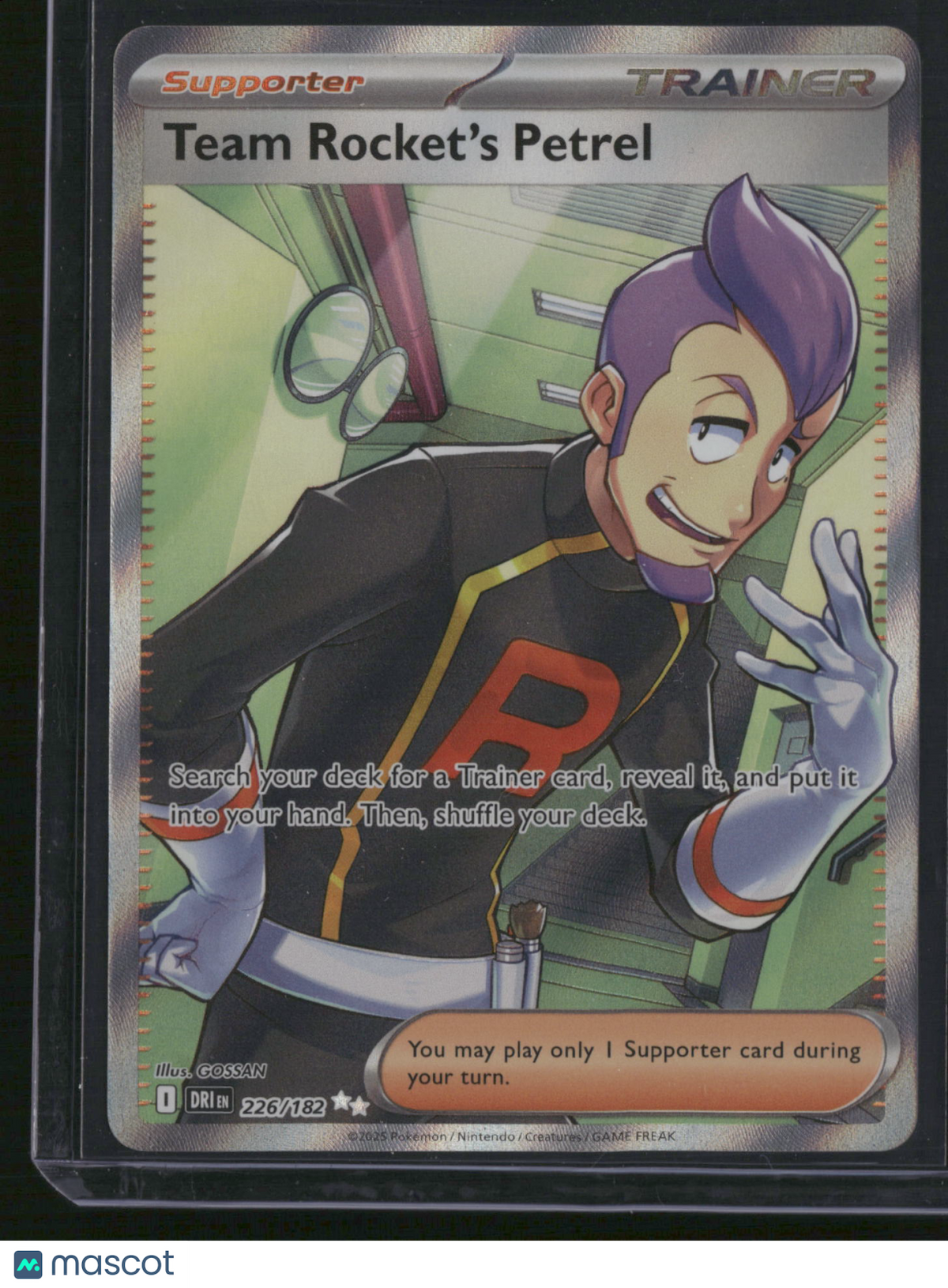 2025 Destined Rivals Team Rocket's Petrel Holo Secret Rare UR FA #226/182
