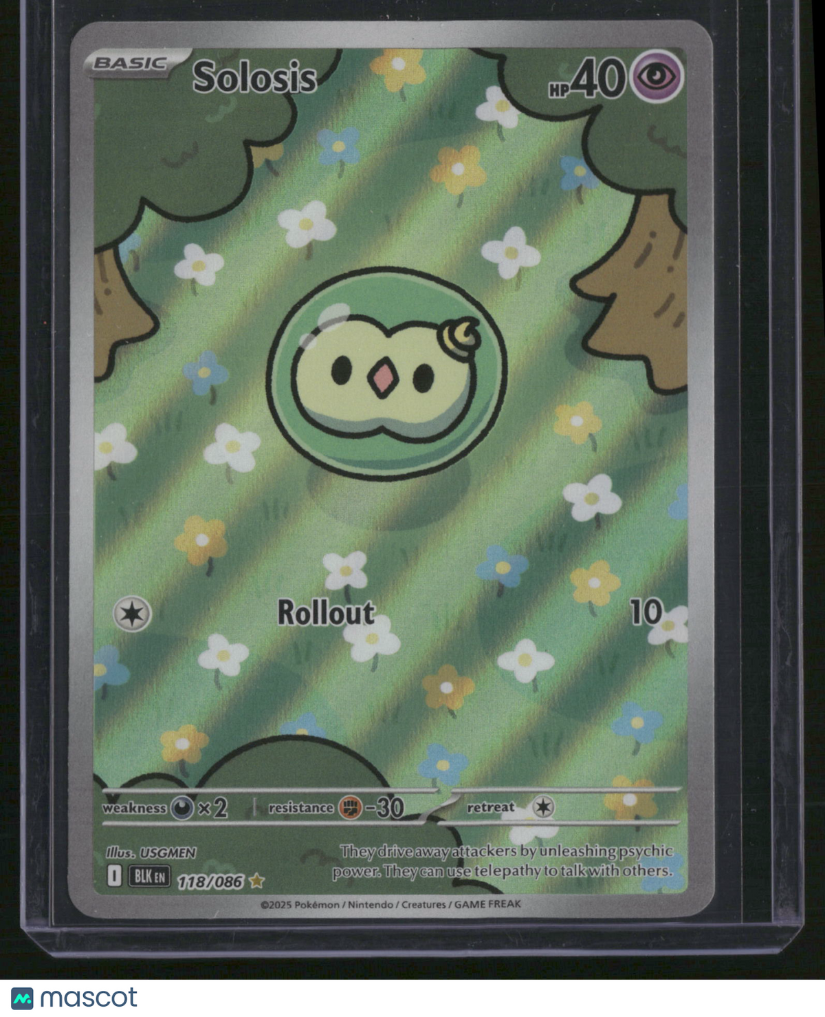 2025 Black Bolt Solosis Holo Secret Rare #118/86