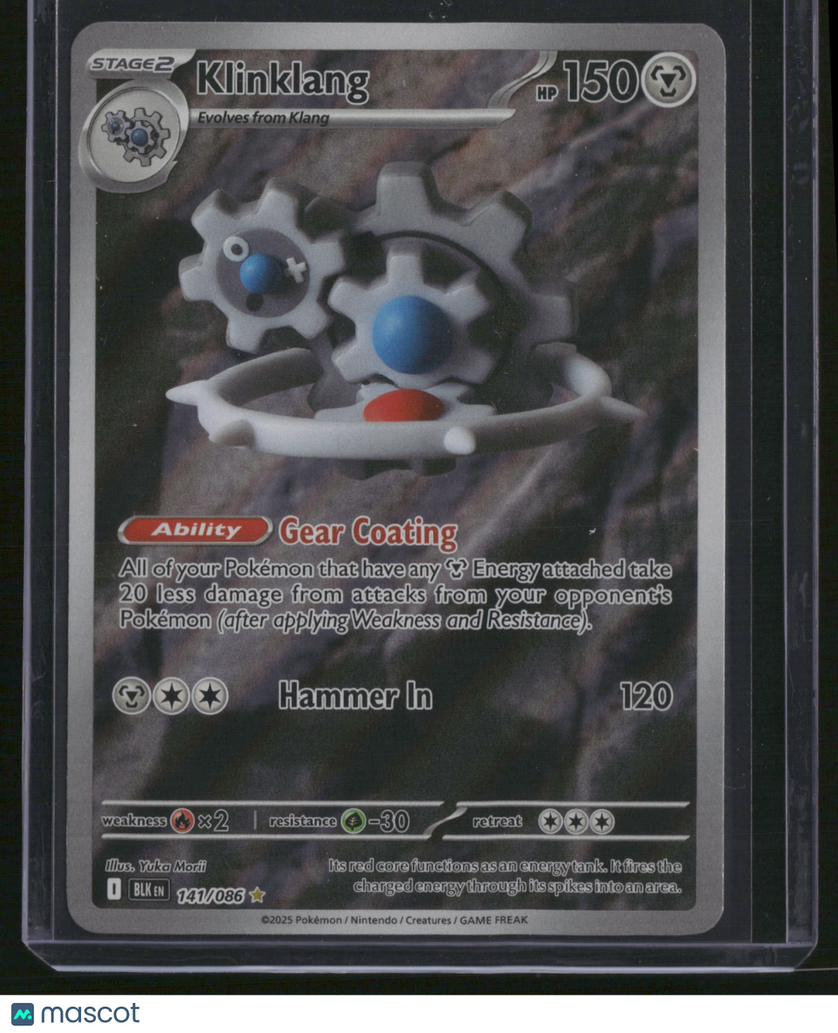 2025 Black Bolt Klinklang Holo Secret Rare #141/86