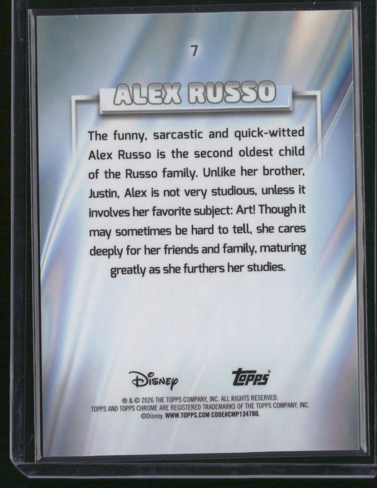 2026 Topps Chrome Wizards of Waverly Place Selena Gomez 12/25 #7