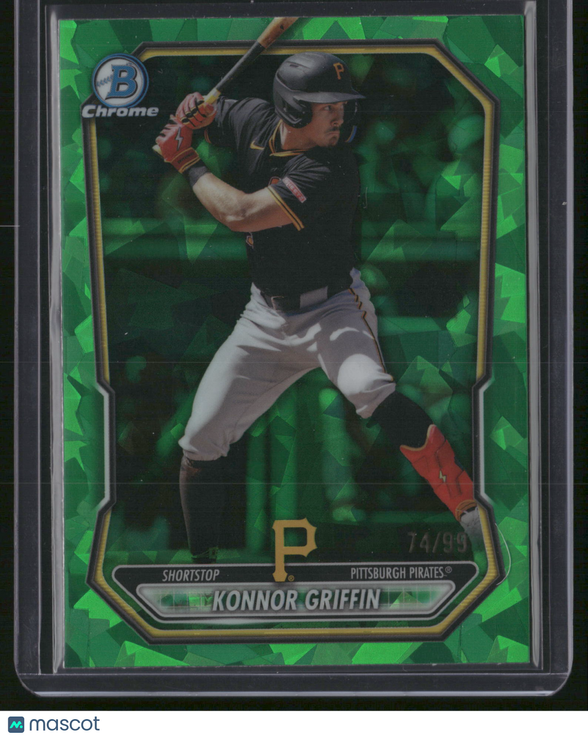 Konnor Griffin 2026 Bowman Chrome #BCP-92 Green Shimmer Refractor /99