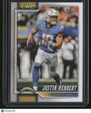 Justin Herbert 2026 Topps #110 Gold /50