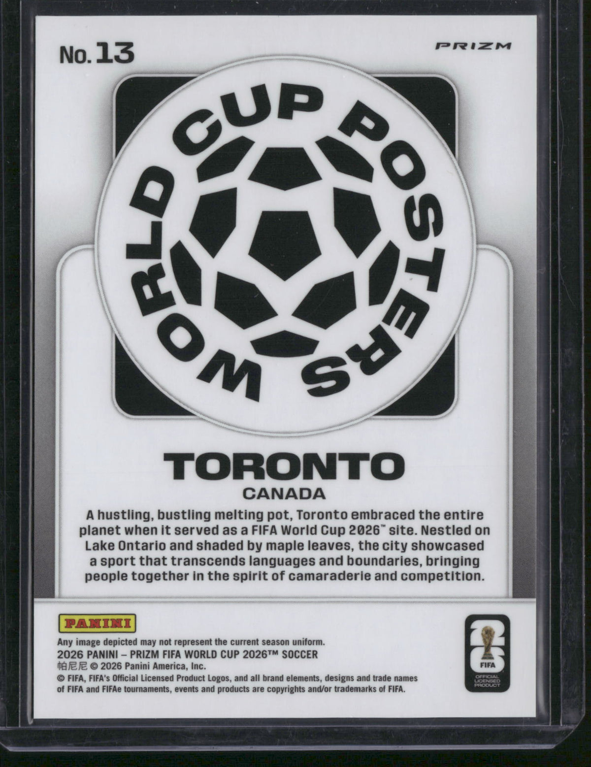 Toronto 2026 Panini Prizm FIFA World Cup #13