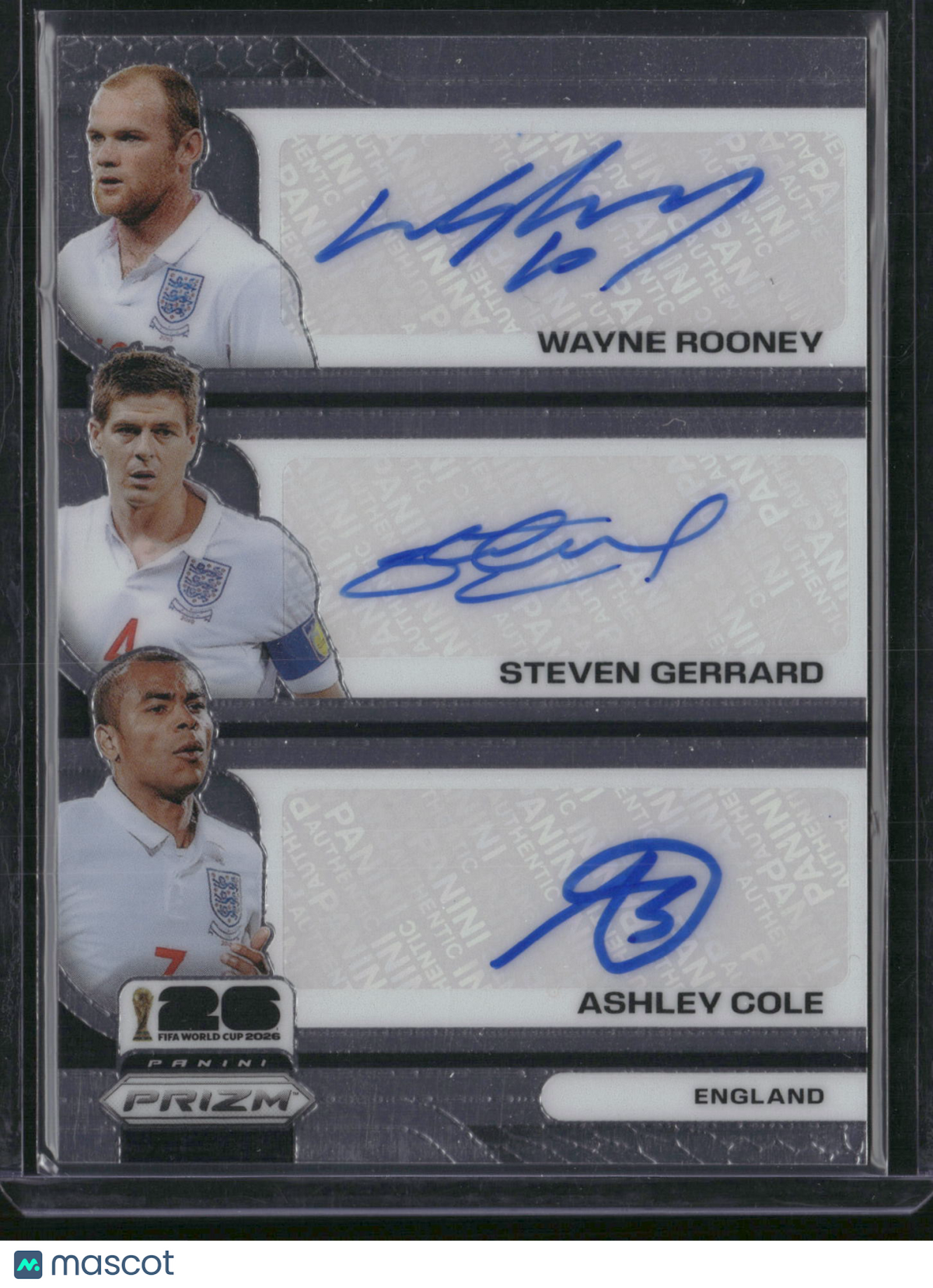 Wayne Rooney Ashley Cole Steven Gerrard 2026 Panini Prizm FIFA World Cup #TS-WSA