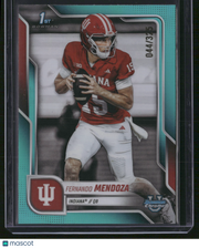 Fernando Mendoza 2025 Bowman Chrome University #109 Aqua /325