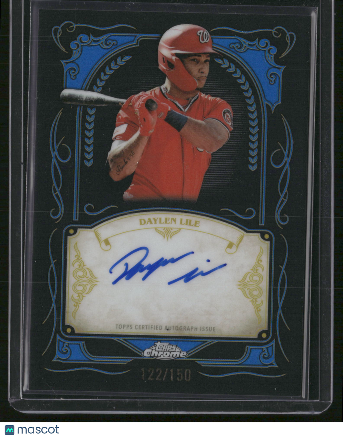 Daylen Lile 2026 Topps Chrome Ink Strokes #IS-DL Blue /150