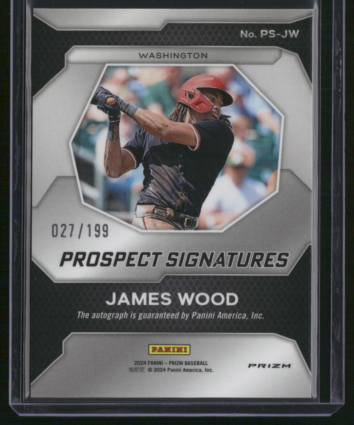 James Wood 2024 Panini Prizm Baseball #PS-JW /199