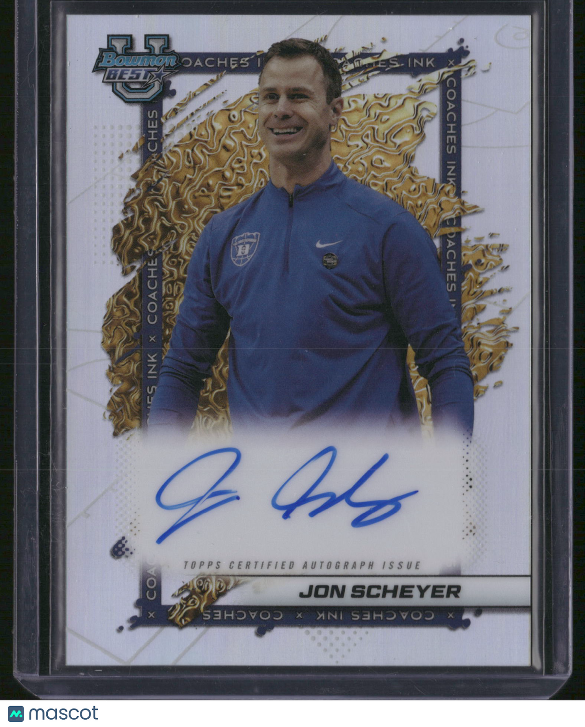 Jon Scheyer 2026 Bowman University's Best Basketball #CI-JS Autograph Coaches Ink