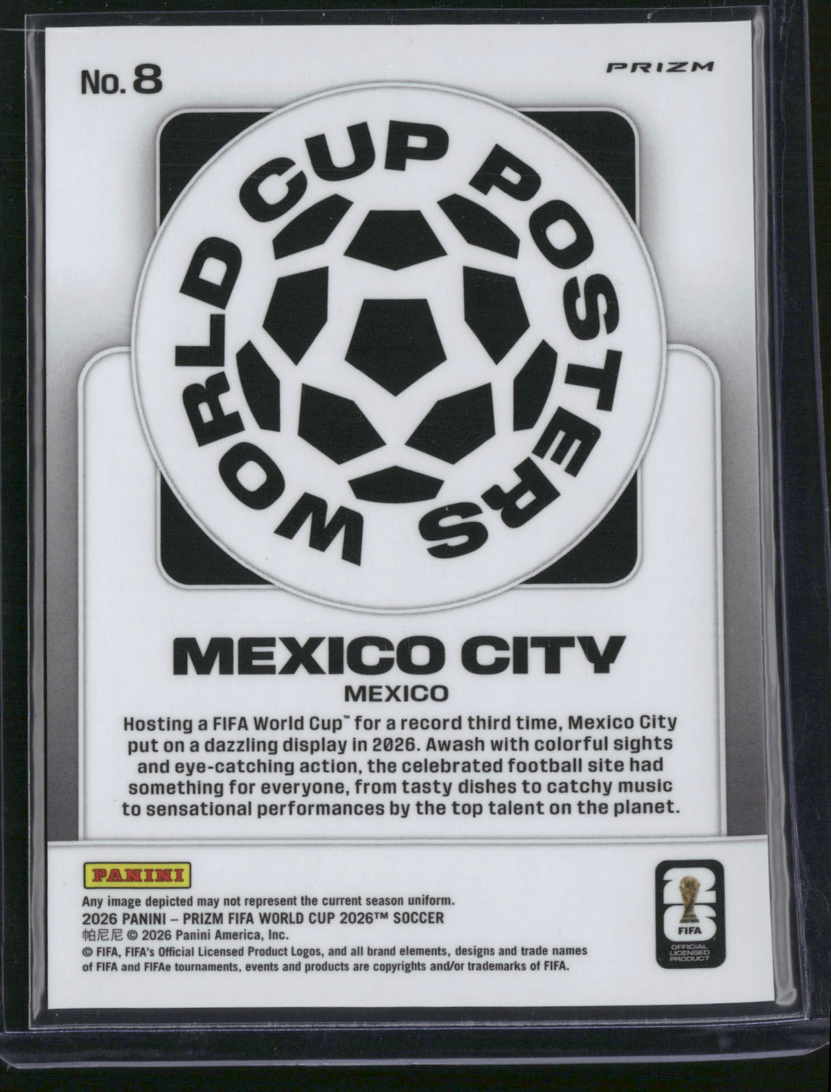 Mexico City 2026 Panini Prizm FIFA World Cup #8