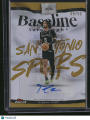 Stephon Castle 2026 Topps Finest Baseline Autographs #BA-SC /50