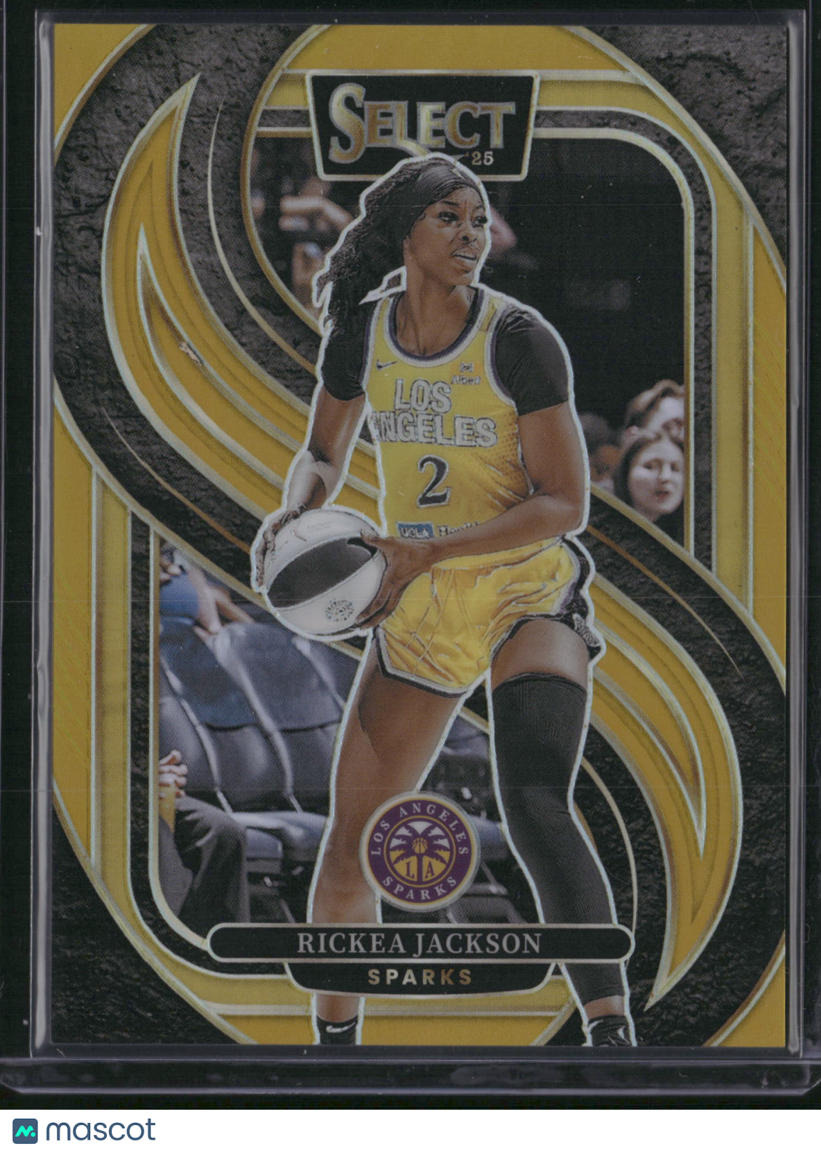 Rickea Jackson 2025 Panini Select WNBA #190 Gold Prizm /10