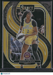 Rickea Jackson 2025 Panini Select WNBA #190 Gold Prizm /10
