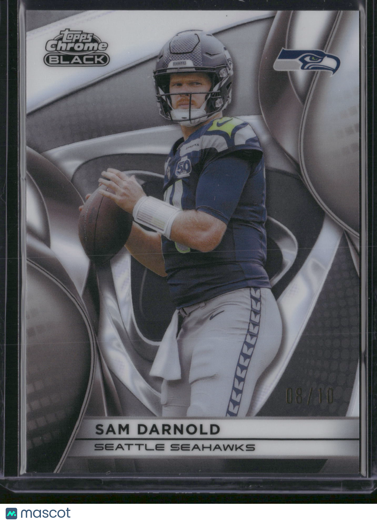 Sam Darnold 2025 Topps Chrome Black #93 /10