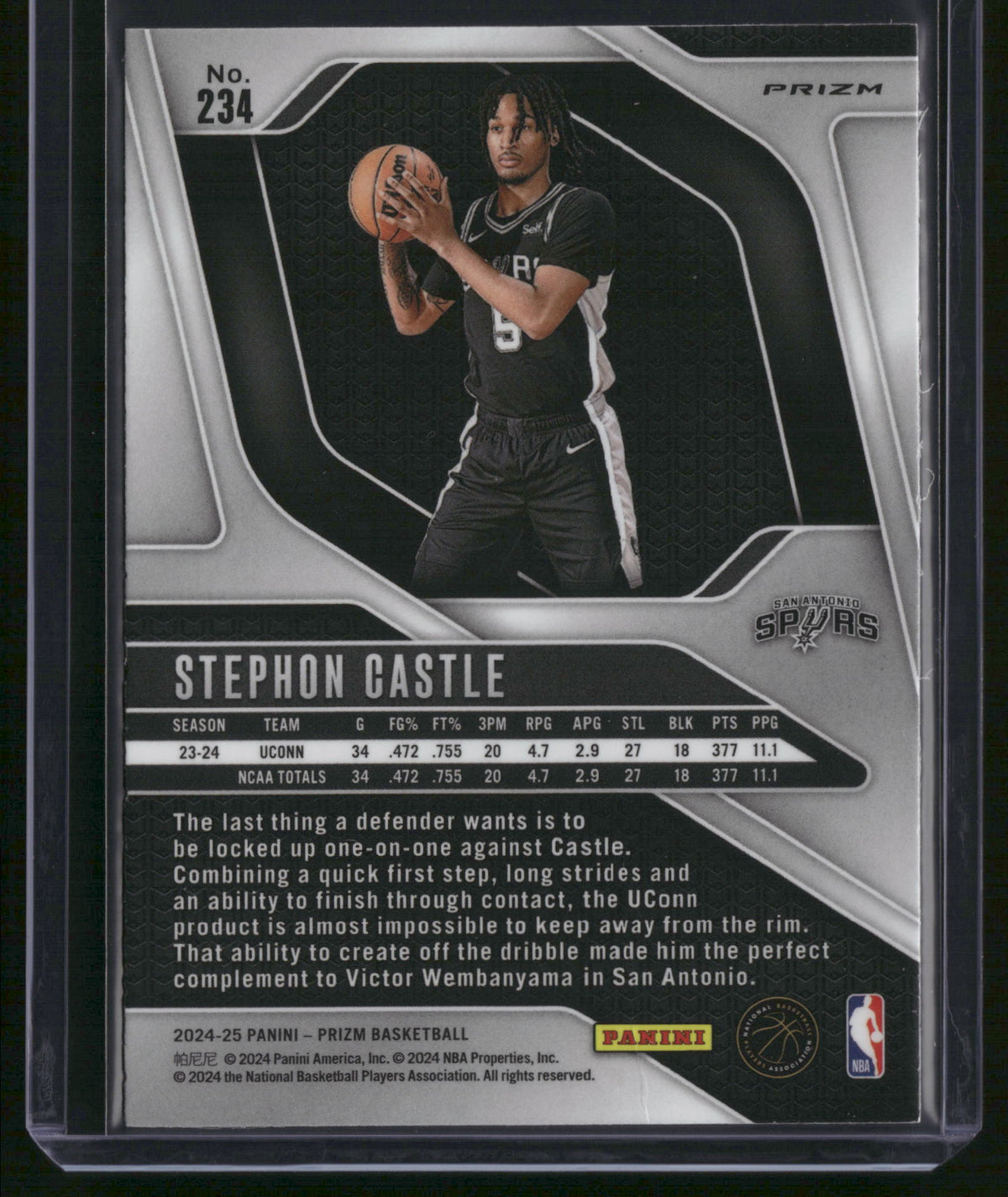 Stephon Castle 2024 Panini Prizm #234 RC