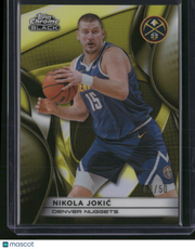 Nikola Jokić 2026 Topps Chrome Black #19 Gold Refractor /50