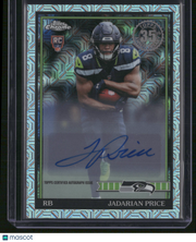 Jadarian Price 2026 Topps Chrome 1991 Topps Football #91TRC-10 Silver Wave Refractor Autograph RC