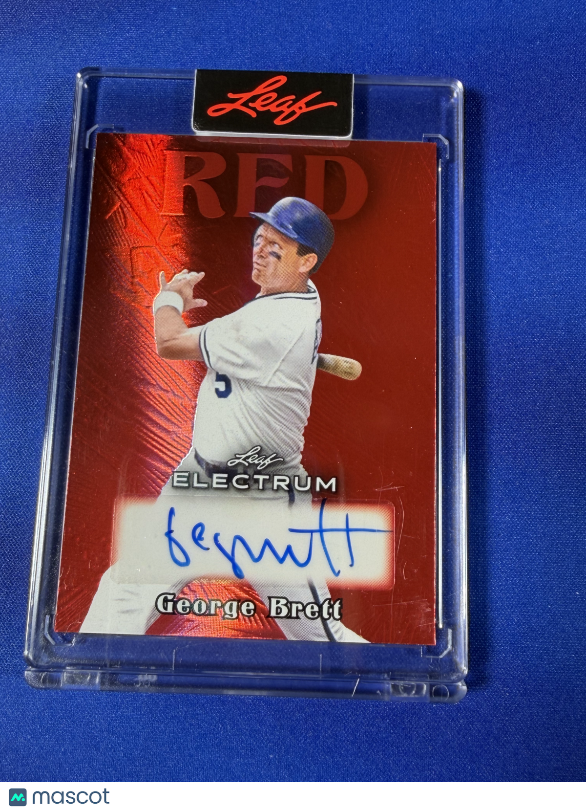 George Brett 2024 Leaf Electrum Red /5