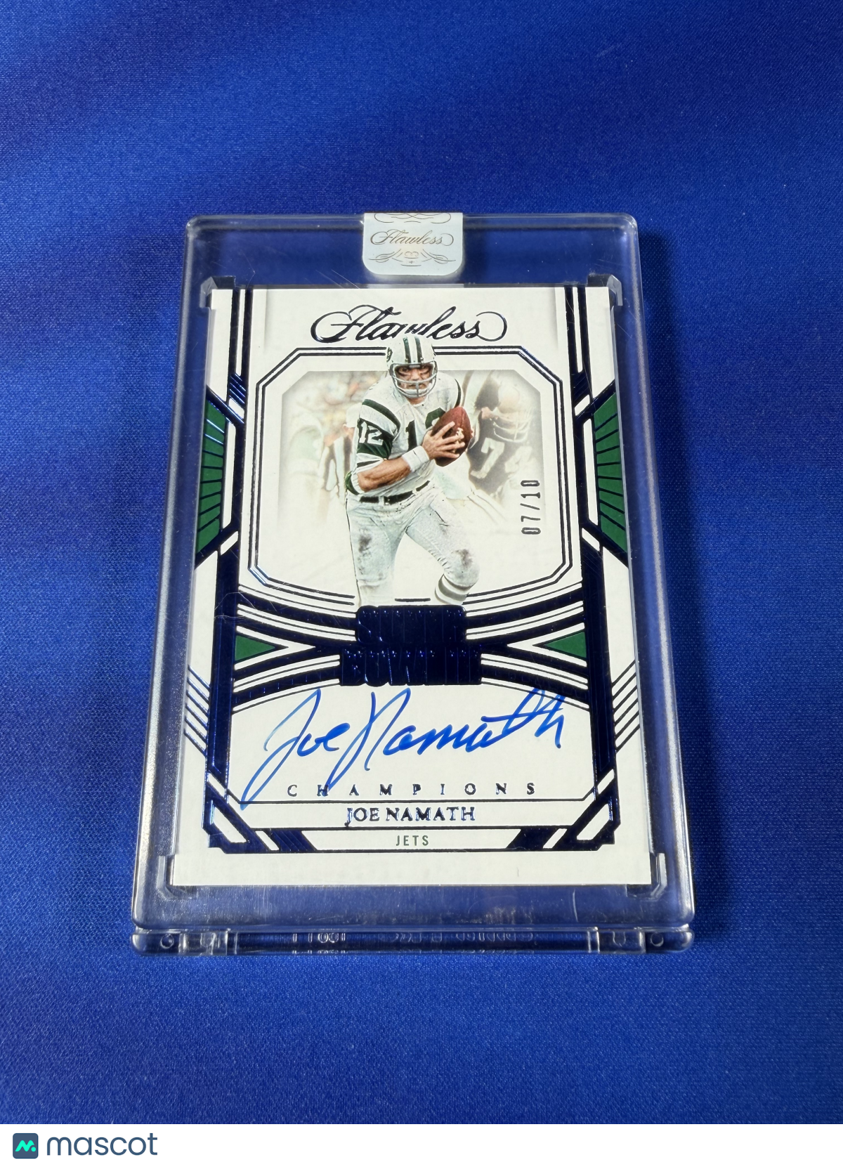 Joe Namath 2024 Panini Flawless Football #IX-JNH /10
