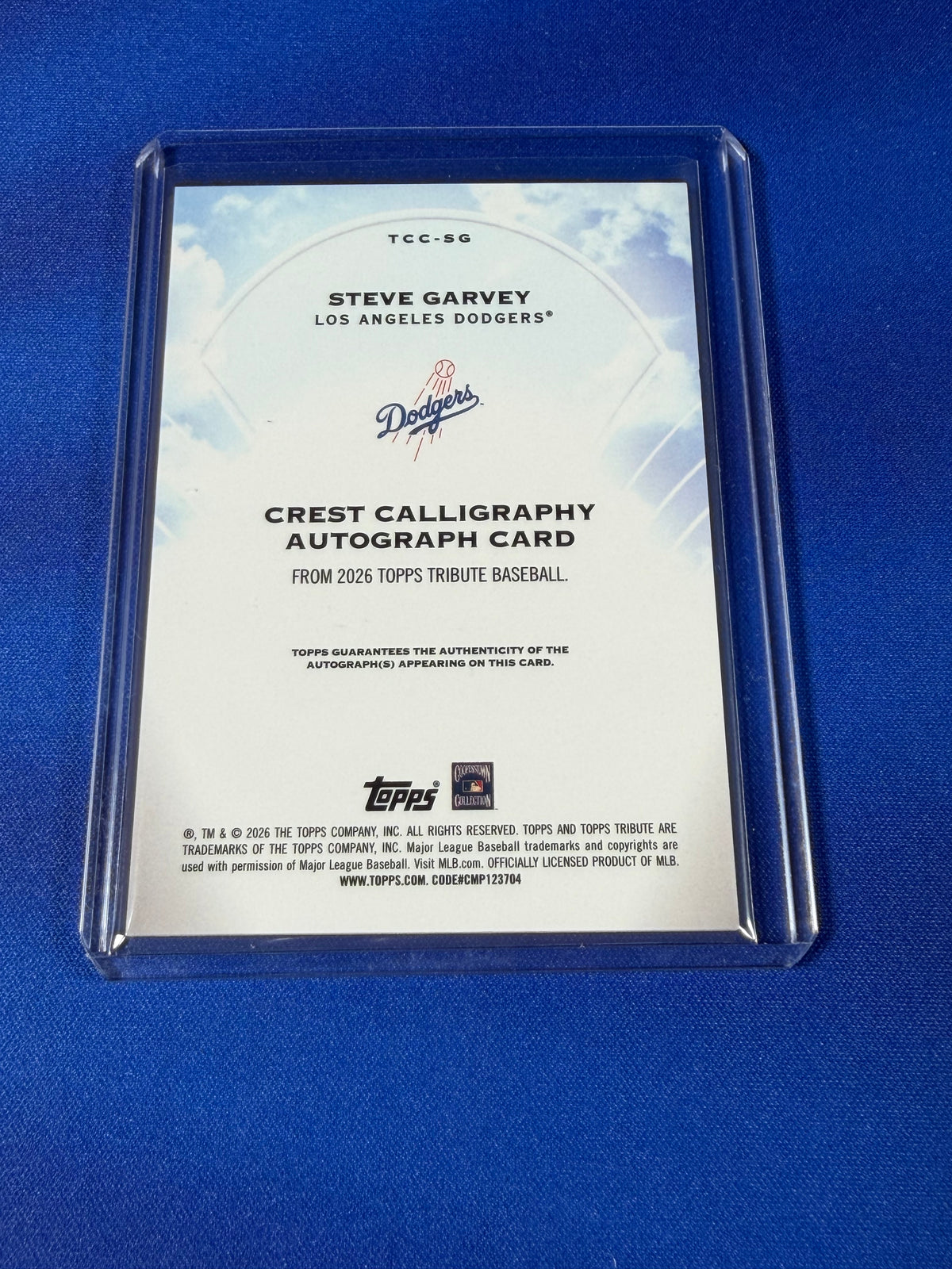 Steve Garvey 2026 Topps Tribute #TCC-SG /25