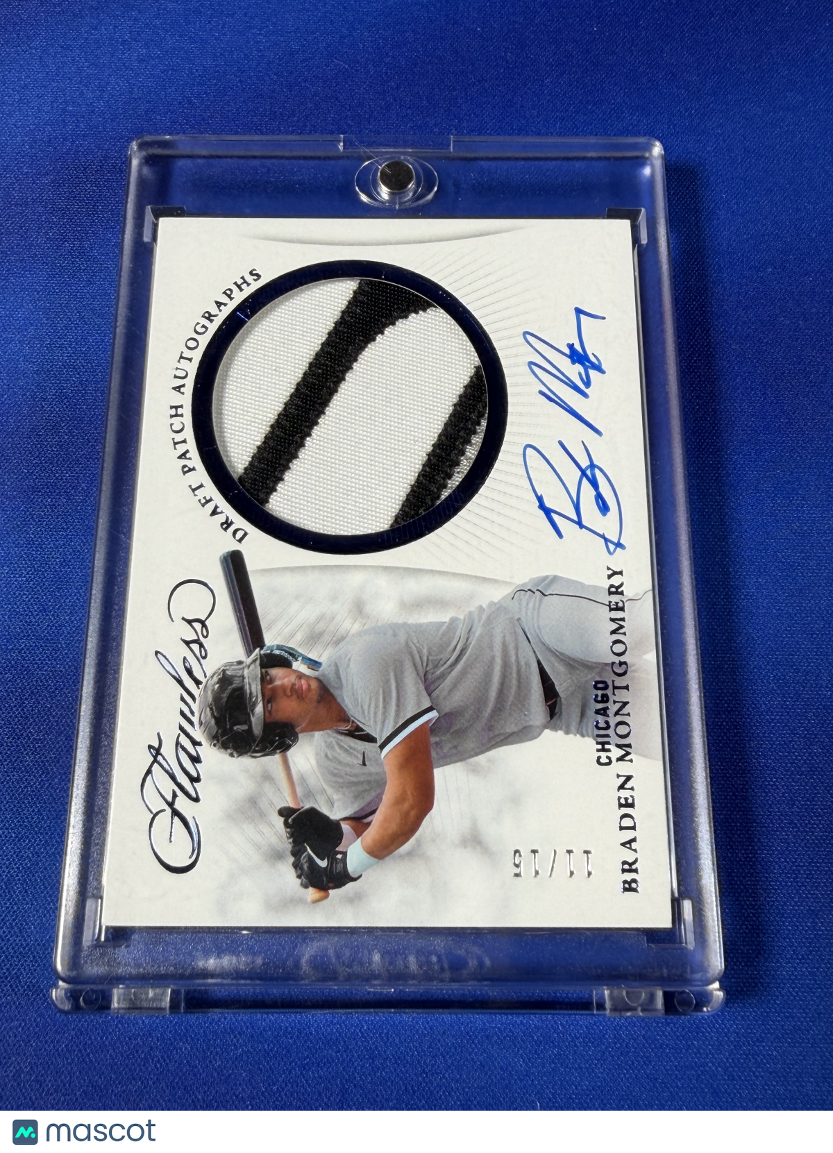 Braden Montgomery 2025 Panini Flawless Baseball #DPA-BM Autograph Patch