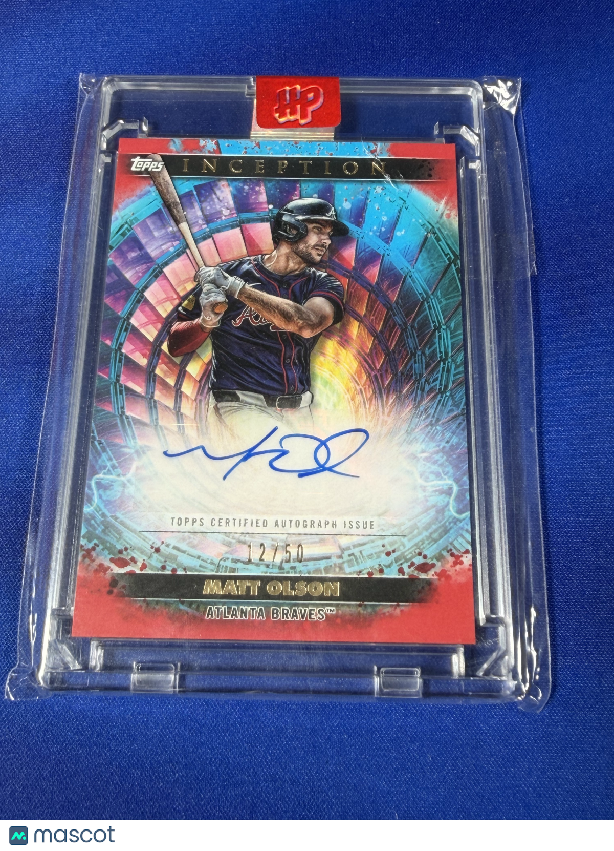 Matt Olson 2024 Topps Inception #CPA-MO Charged Particles Autograph /50
