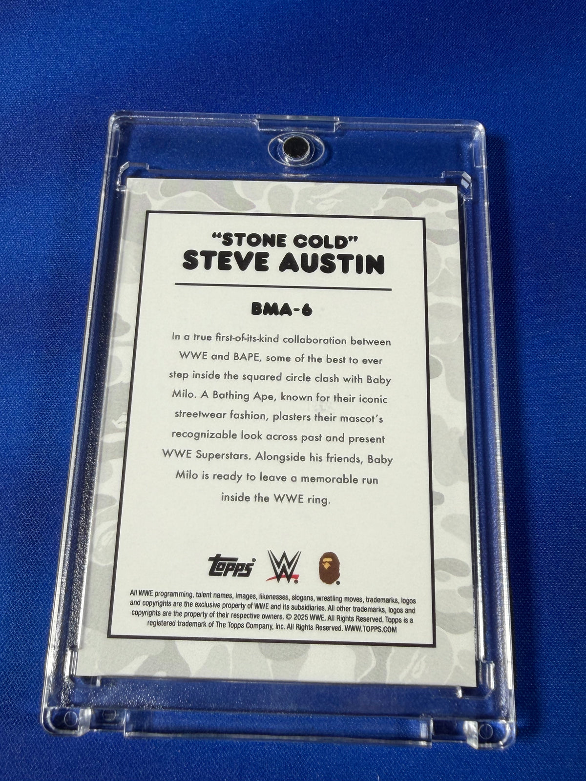 Steve Austin 2025 Topps WWE x BAPE #BMA-6