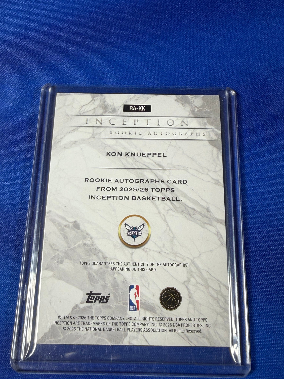 Kon Knueppel 2026 Topps Inception #RA-KK Red