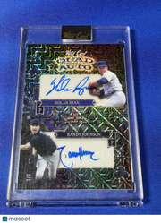 Paul Skenes Randy Johnson Nolan Ryan Pedro Martinez 2024 Wild Card Five Card Draw Stacked Deck #SDQC-NRRJPSPM /1 Quad Auto