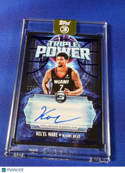 Kel'el Ware 2026 Topps 3 Basketball Triple Power Autographs #TP-KW /15