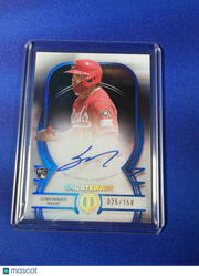 Sal Stewart 2026 Topps Tribute #TA-SST Blue /150 RC