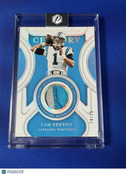 Cam Newton 2022 Panini National Treasures Century Materials #CM-CAN /25 Patch Memorabilia