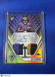 Zay Flowers 2023 Panini Phoenix Football #RAD-ZF Patch RC Memorabilia